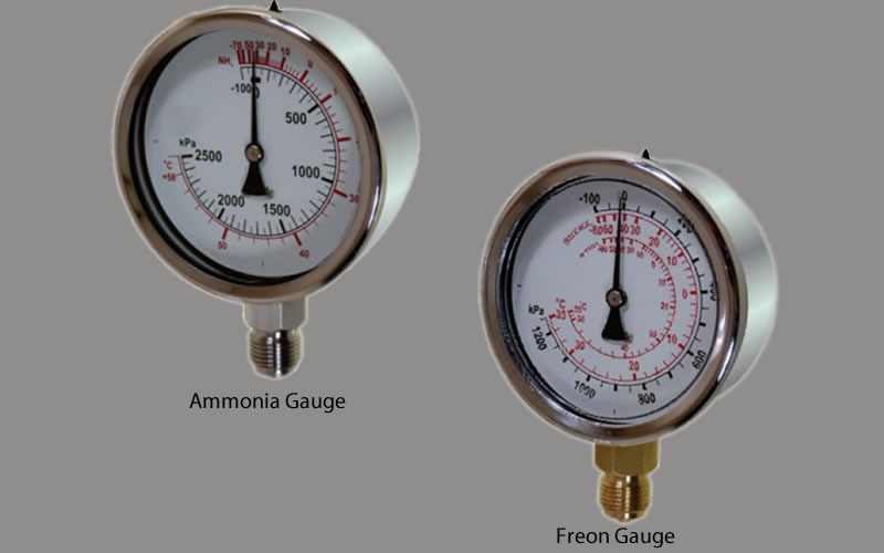 Refrigeration Industrial Pressure Gauge